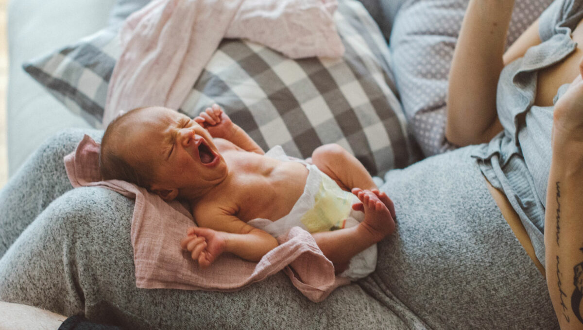 Baby Neugeborenen-Gelbsucht Neugeborenes