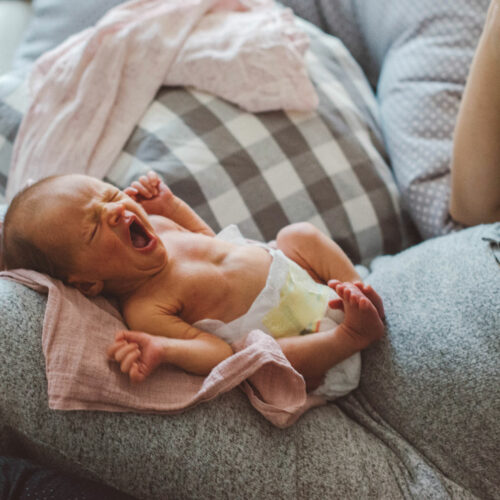 Baby Neugeborenen-Gelbsucht Neugeborenes