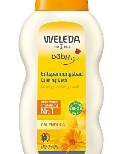 Calendula Entspannungsbad – Die tensidfreie, hautberuhigende Komposition des Calendula Entspannungsbades unterstützt die natürlichen Hautfunktionen des Kindes. Ein warmes Bad wirkt ausgleichend und fördert einen ruhigen Schlaf.