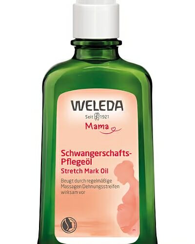 Schwangerschafts-Pflegeöl – Unser Weleda Schwangerschafts-Pflegeöl verbessert durch regelmäßiges Einmassieren auf natürliche Weise die Elastizität der Haut und beugt so Dehnungsstreifen vor.